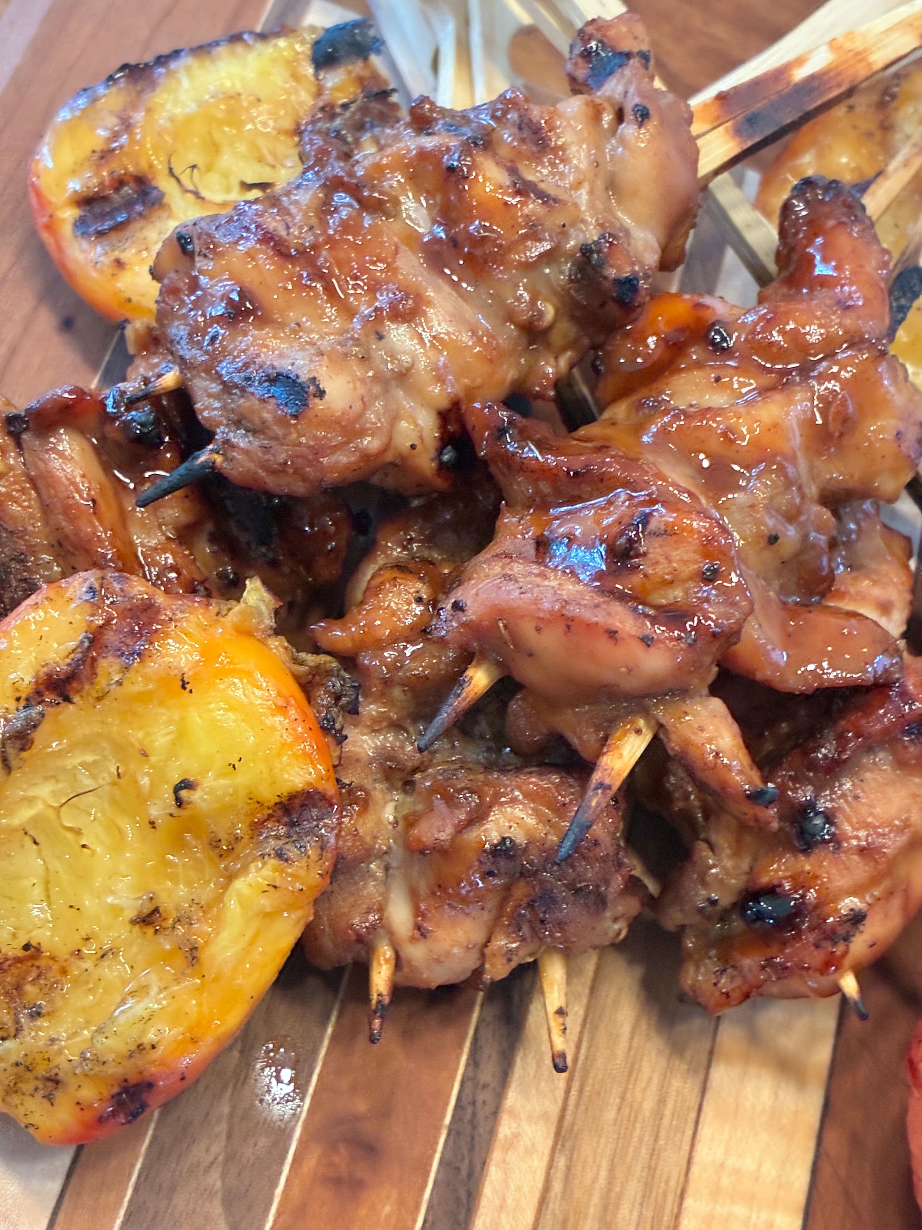 CHAR SIU PARTRIDGE SKEWERS